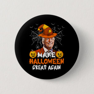Chapa Redonda De 5 Cm Halloween es grande de nuevo divertido Trump Jack 