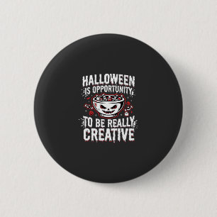 Chapa Redonda De 5 Cm Halloween Es Oportunidad Diseño De Cita Creativa