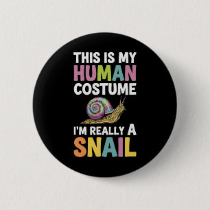 Chapa Redonda De 5 Cm Halloween Este es mi disfraz humano. Soy realmente