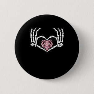 Chapa Redonda De 5 Cm Halloween Halloween Halloween Halloween Hand Heart