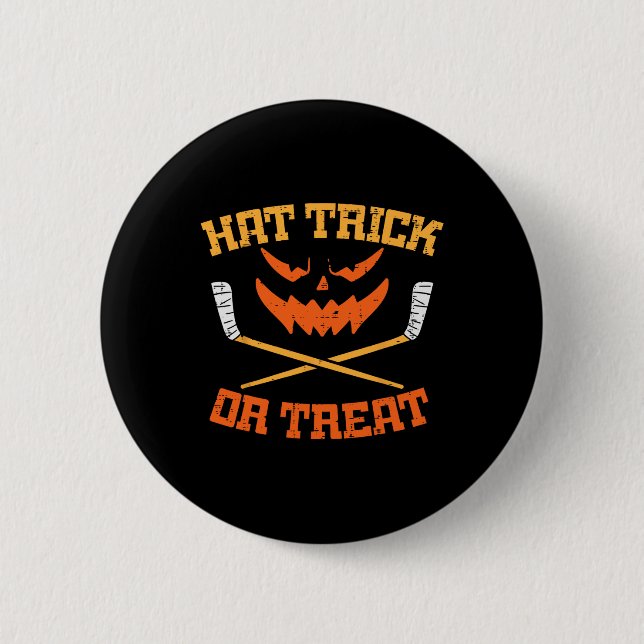 Chapa Redonda De 5 Cm Halloween Halloween Halloween Halloween Hockey Sob (Anverso)