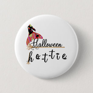Chapa Redonda De 5 Cm Halloween Hottie