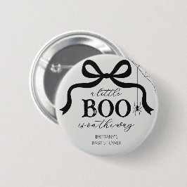 Chapa Redonda De 5 Cm Halloween Little Boo Baby Shower
