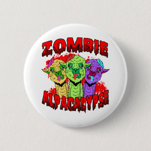 Chapa Redonda De 5 Cm Halloween Llama Alpaca Funny Lama Glama regalo de 