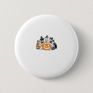 Chapa Redonda De 5 Cm halloween para Gato Gatito Lindo Fantasma Esquelet