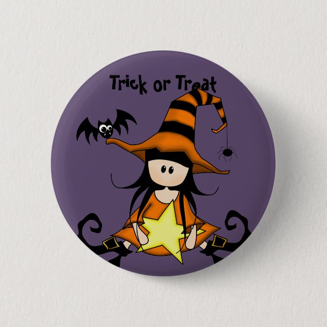 Chapa Redonda De 5 Cm Halloween retro (Anverso)
