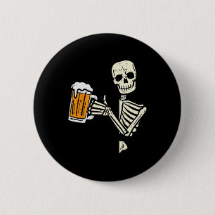 Chapa Redonda De 5 Cm Halloween Skeleton Dad Funny Lazy Skull Costume Pa