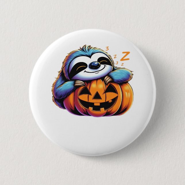 Chapa Redonda De 5 Cm Halloween Sloth Lover Costume camiseta esencial (Anverso)