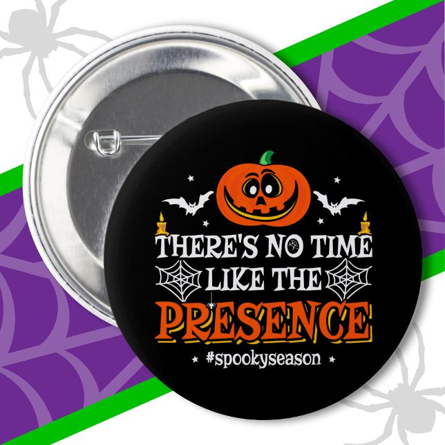 Chapa Redonda De 5 Cm Halloween Spirit Spooky Pumpkin Funny Halloween (Subido por el creador)