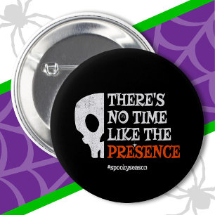 Chapa Redonda De 5 Cm Halloween Spirit Spooky Skull Funny Halloween