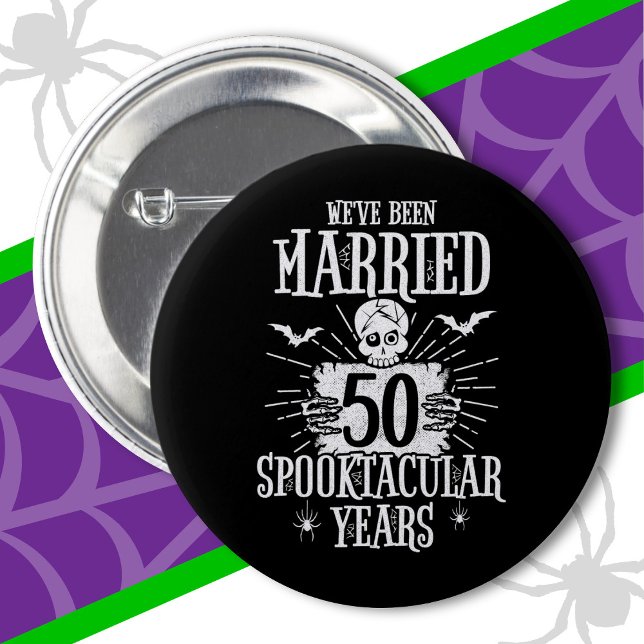 Chapa Redonda De 5 Cm Halloween Spooktacular 50° aniversario Boda (Subido por el creador)