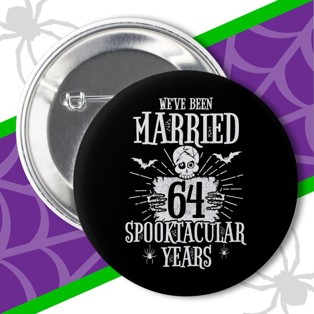 Chapa Redonda De 5 Cm Halloween Spooktacular 64º Aniversario del Boda (Subido por el creador)