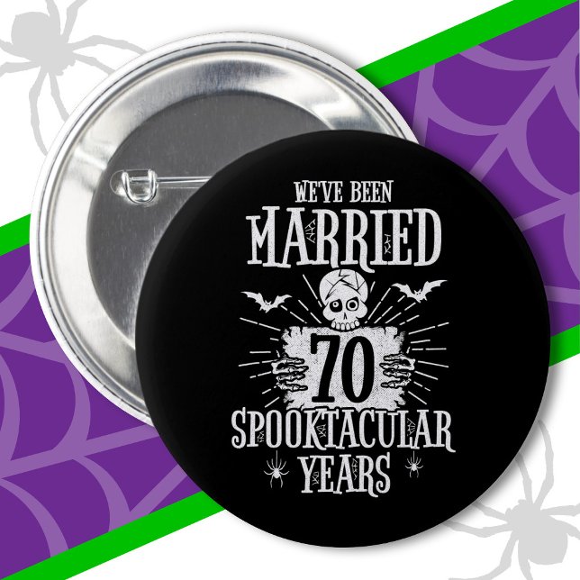 Chapa Redonda De 5 Cm Halloween Spooktacular 70° Aniversario del Boda (Subido por el creador)