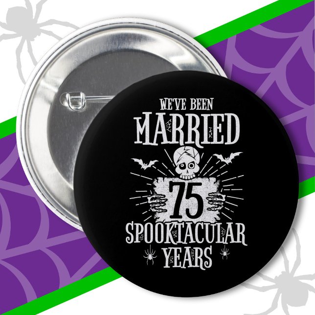 Chapa Redonda De 5 Cm Halloween Spooktacular 75º Aniversario del Boda (Subido por el creador)
