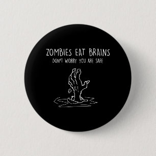 Chapa Redonda De 5 Cm Halloween Zombie