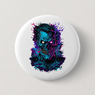 Chapa Redonda De 5 Cm halloween zombie