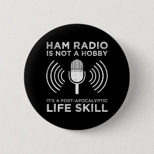 Chapa Redonda De 5 Cm Ham Radio No Es Un Hobby