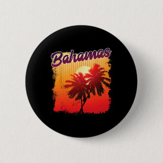 Chapa Redonda De 5 Cm Hamas Recuerdo Puesta de sol Palmeras Tropical Ver