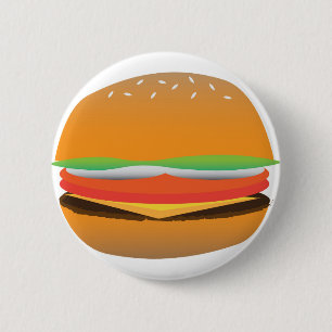 Chapa Redonda De 5 Cm Hamburger