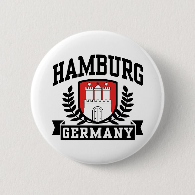 Chapa Redonda De 5 Cm Hamburgo (Anverso)