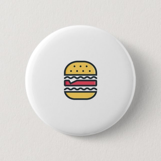 Chapa Redonda De 5 Cm ¡Hamburguesa! (Anverso)