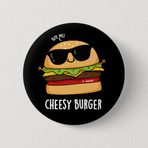 Chapa Redonda De 5 Cm Hamburguesa con queso Chistes divertidos de comida