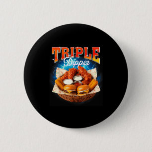 Chapa Redonda De 5 Cm Hamburguesa de Comida Rápida Nugget de Pollo Foodi