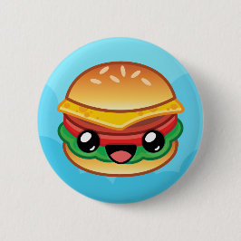 Chapa Redonda De 5 Cm Hamburguesa Salto Feliz