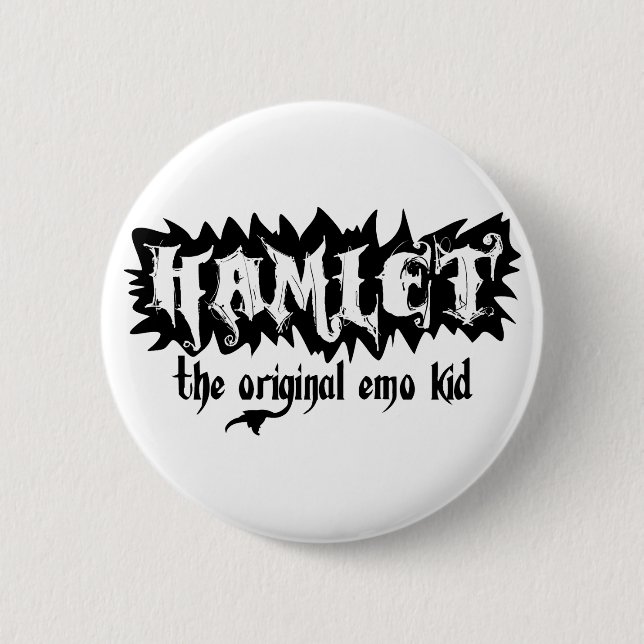 Chapa Redonda De 5 Cm Hamlet - el niño original de Emo (Anverso)