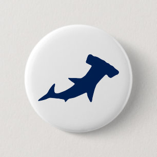 Chapa Redonda De 5 Cm Hammerhead Shark