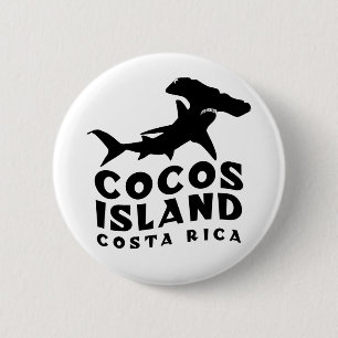 Chapa Redonda De 5 Cm Hammerhead Shark Cocos Island