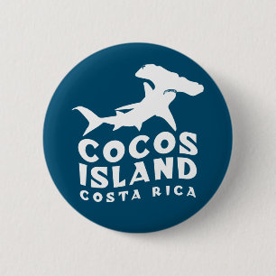 Chapa Redonda De 5 Cm Hammerhead Shark Cocos Island