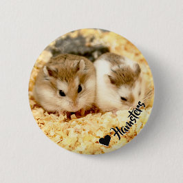 Chapa Redonda De 5 Cm Hammyville - Cute Hamster