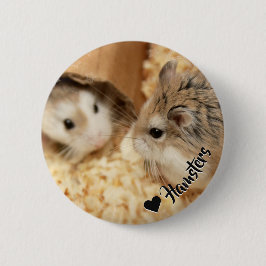 Chapa Redonda De 5 Cm Hammyville - Cute Hamster
