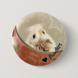 Chapa Redonda De 5 Cm Hammyville - Cute Hamster
