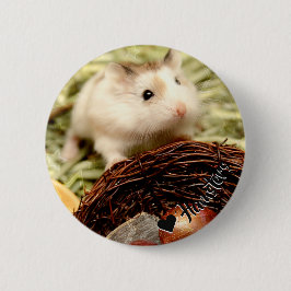 Chapa Redonda De 5 Cm Hammyville - Cute Hamster