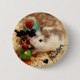 Chapa Redonda De 5 Cm Hammyville - Cute Hamster