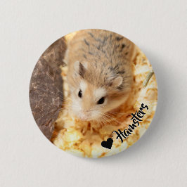 Chapa Redonda De 5 Cm Hammyville - Cute Hamster
