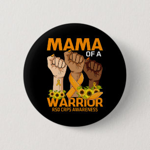 Chapa Redonda De 5 Cm Hand Mama De Un Guerrero Rsd Crps Conciencia Sunfl