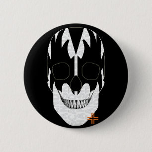 Chapa Redonda De 5 Cm HANDSKULL Vampiro Banda redonda B2 negro