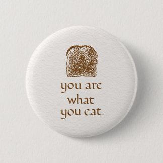 Chapa Redonda De 5 Cm Handwritten Bread Badge – A Cozy Design for Foodie