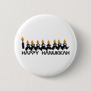 Chapa Redonda De 5 Cm Hanukkah