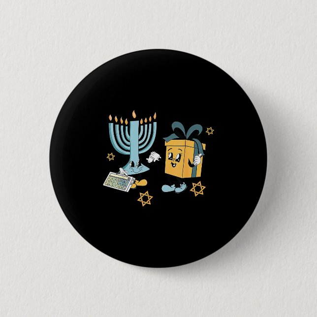 Chapa Redonda De 5 Cm Hanukkah Aac Speech Therast Slp Communication Acce (Anverso)