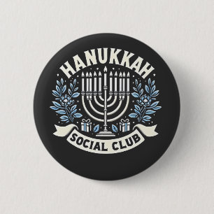Chapa Redonda De 5 Cm Hanukkah Social Club Funny Jewish Hanukkah