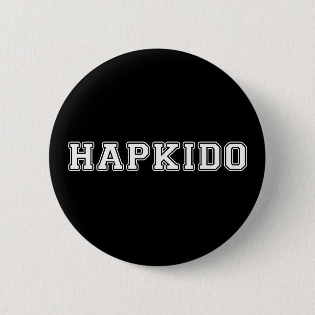 Chapa Redonda De 5 Cm Hapkido (Anverso)