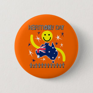 Chapa Redonda De 5 Cm Harmony Day Australia