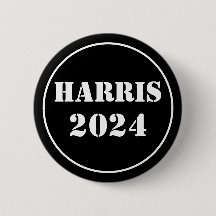 Harris 2024 azul y blanco brillante