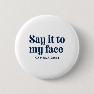 Chapa Redonda De 5 Cm Harris 2024 Kamala Harris Por Las Elecciones Presi