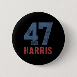 Chapa Redonda De 5 Cm Harris 47 Primera Mujer Presidenta De Chicas Y Ado