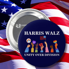 Chapa Redonda De 5 Cm Harris Waltz 2024 Unity Over Division